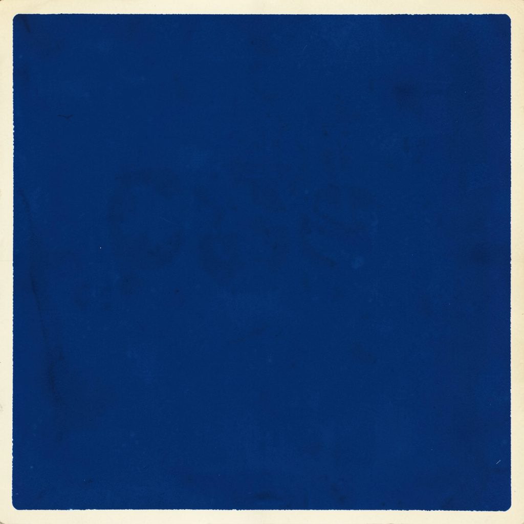 Matte gouache of family-history binders on a shelf, soft teal and deep blue with a library atmosphere